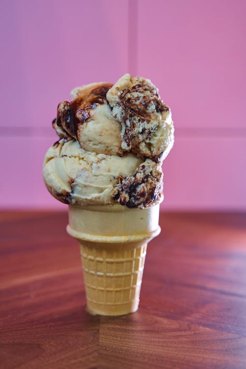 Foto profissional grátis de casquinhas de sorvete, comida americana, gosto