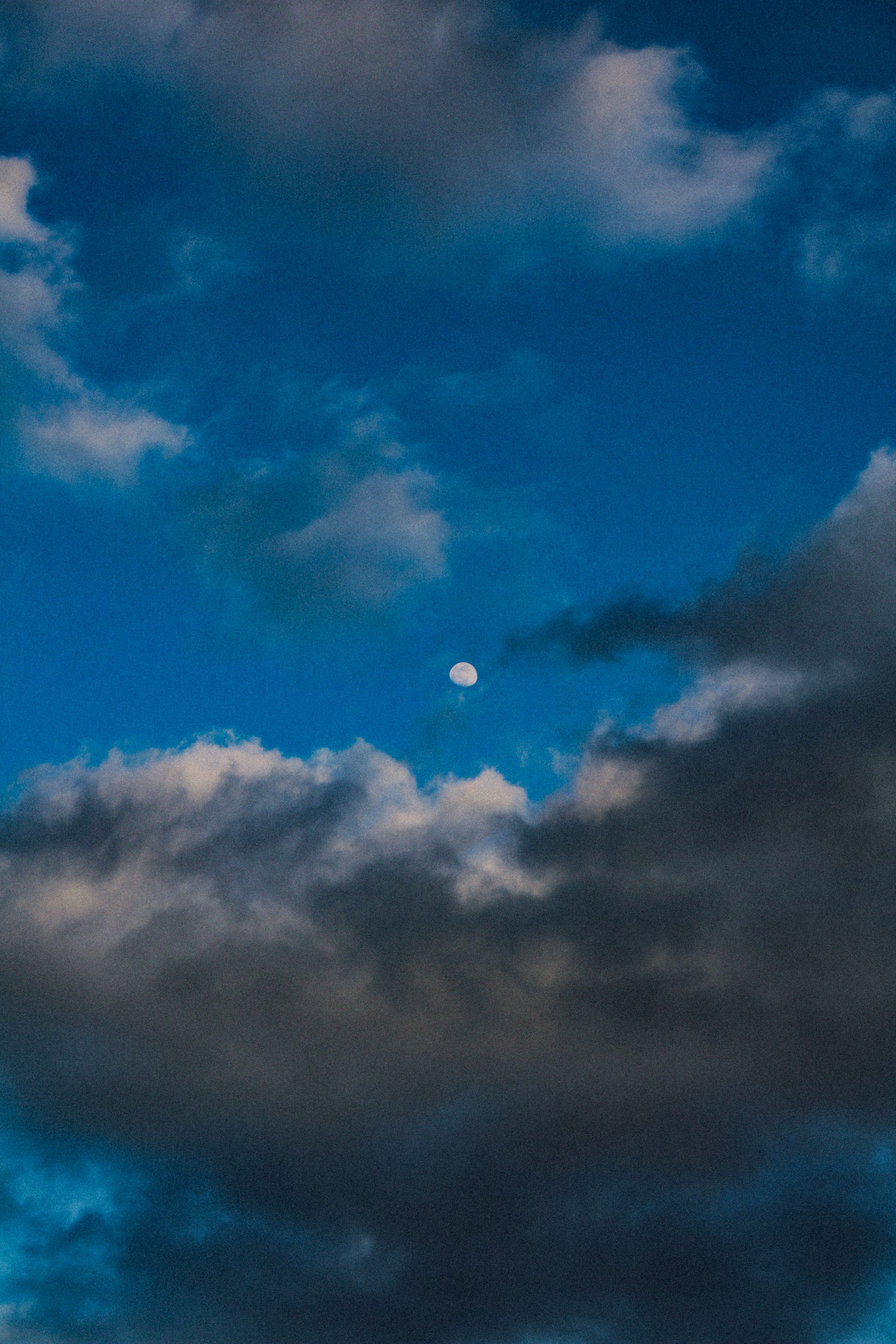 Moon and Rain Cloud on Sky · Free Stock Photo