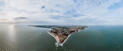 Foto stok gratis fotografi udara, kota pesisir, kota-kota