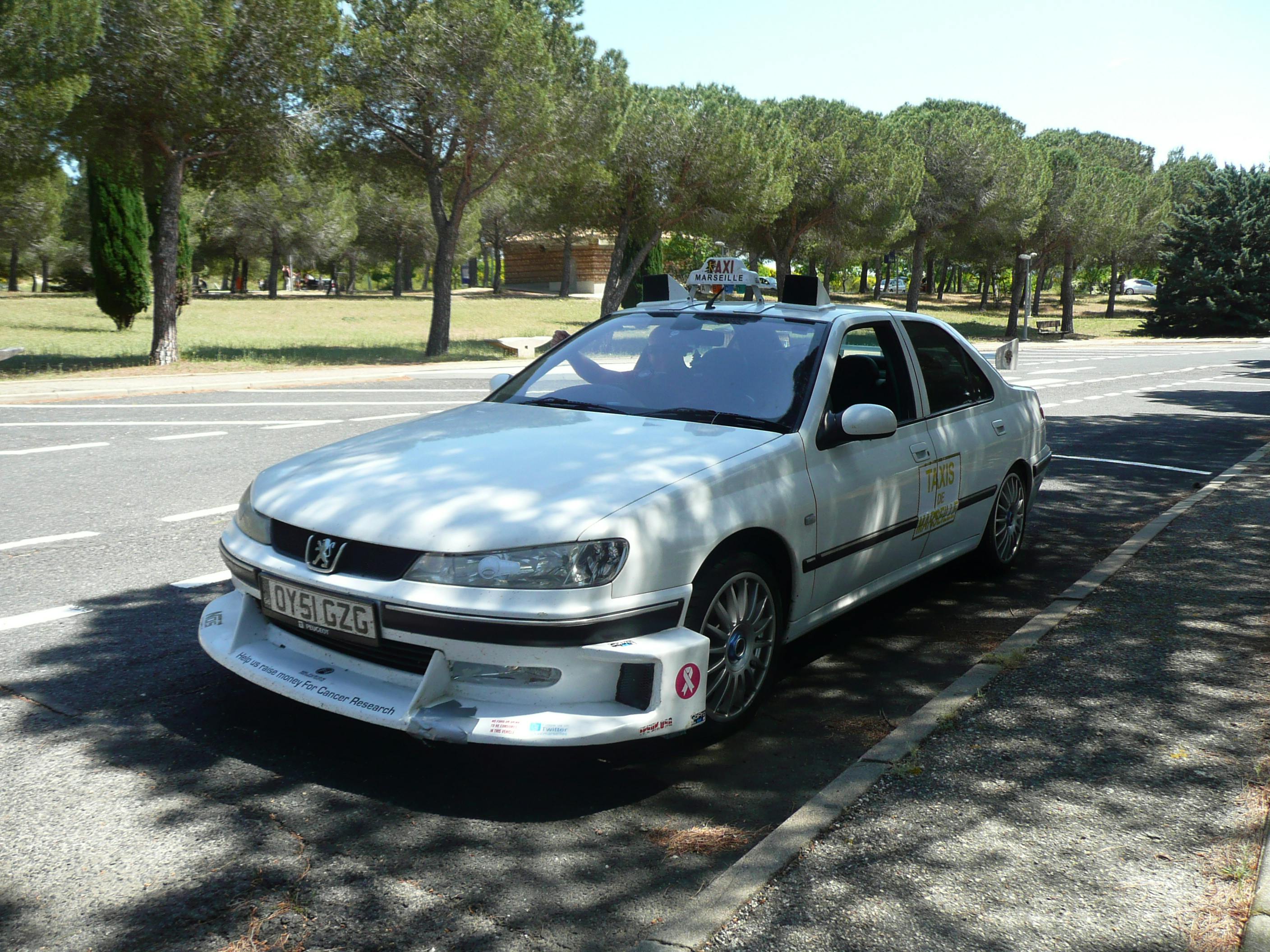 Free stock photo of Taxi Marseille Peugeot 406