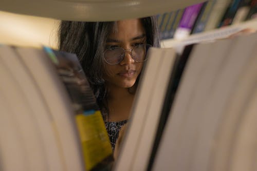 Free Student in Library Stock Photo