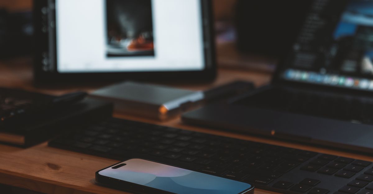 Computer Phone Image Smartphone on Desk · Free Stock Photo