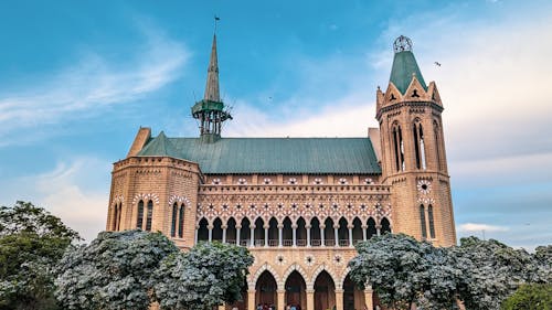 Cathedral Side View with Blue Sky