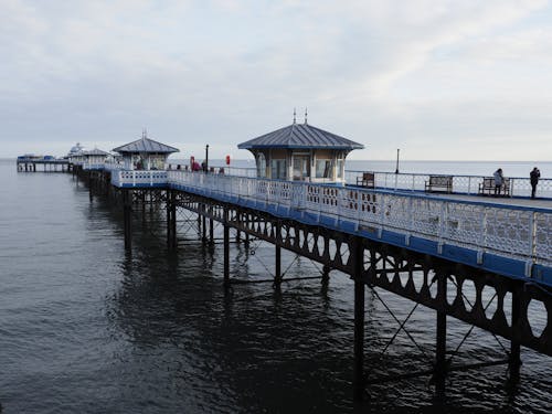 People on Pier in Wales