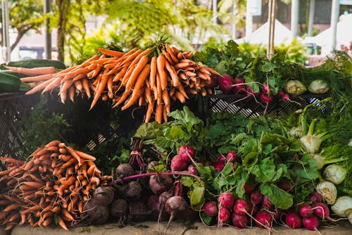 Free Radish And Carrots Stock Photo