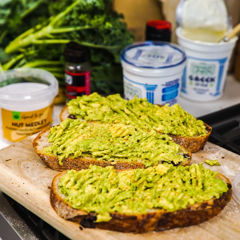 Sourdough Discard Avocado Toast Seasoning Strips