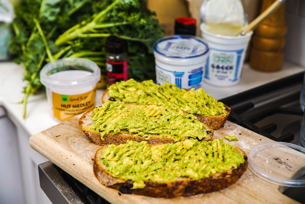 Bison Burgers with Avocado Cream