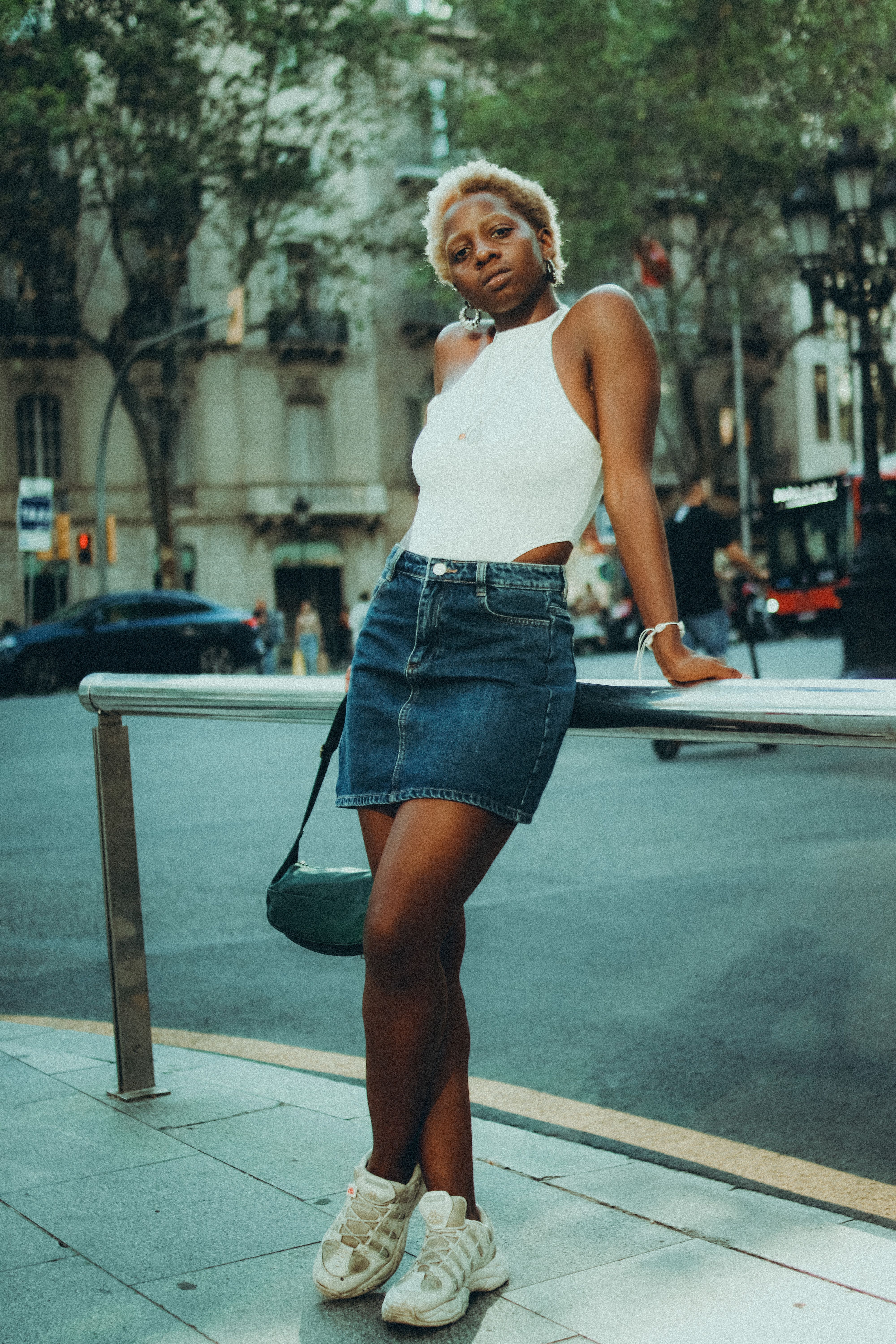 Saia Jeans Longa