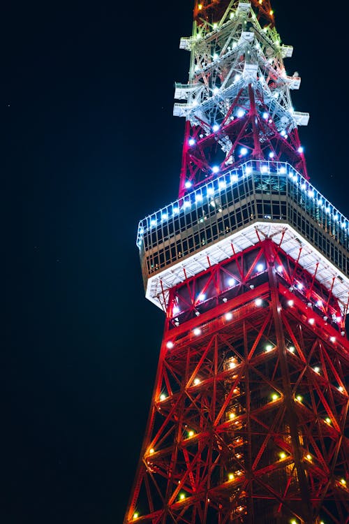 Kostenloses Stock Foto zu beleuchtet, japan, lokale sehenswürdigkeiten