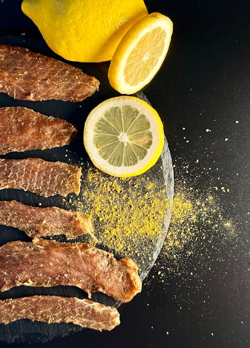 Meat and Lemon Slices