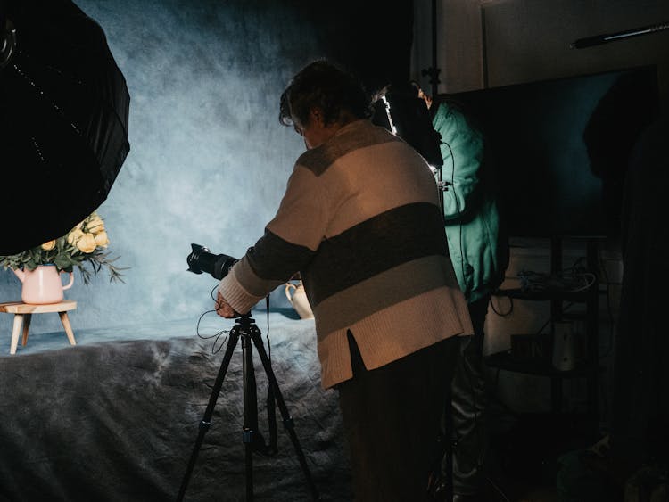 Photograph Working At His Studio