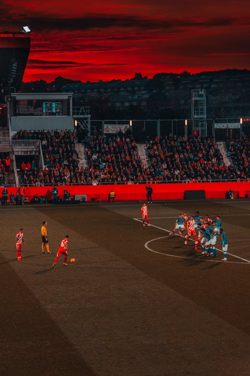 Athletes Playing Soccer