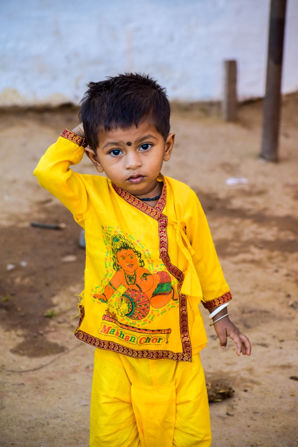 Authentic Boy Boy in Yellow, Traditional Clothing · Free Stock Photo