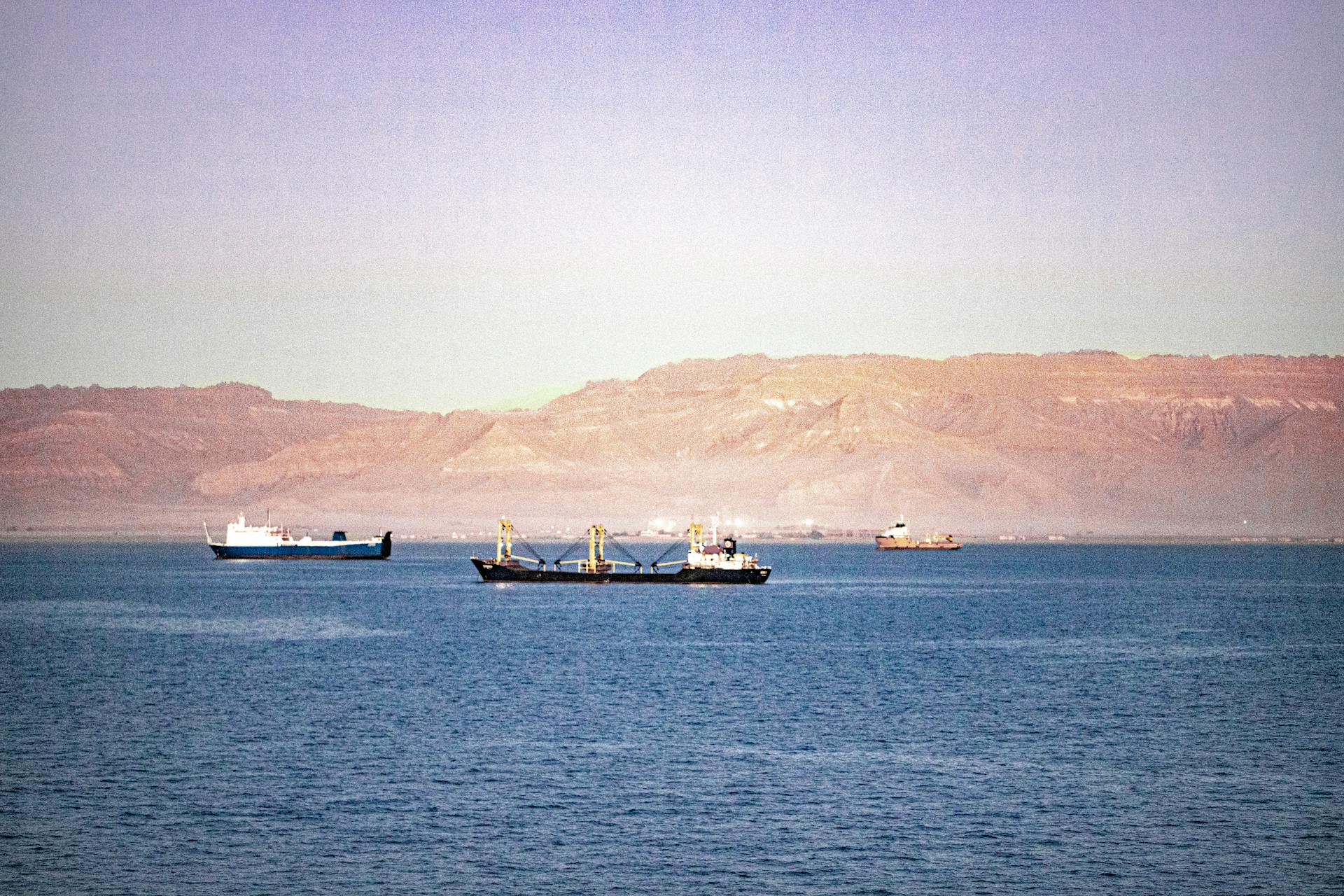 Ships in Suez