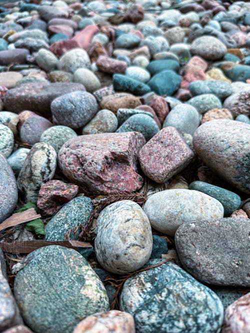 Close-up of Colorful Pebbles 