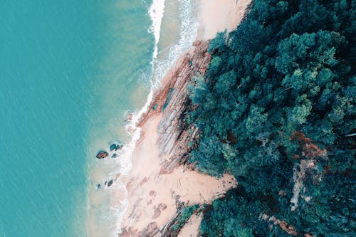 Foto Tampak Atas Pantai