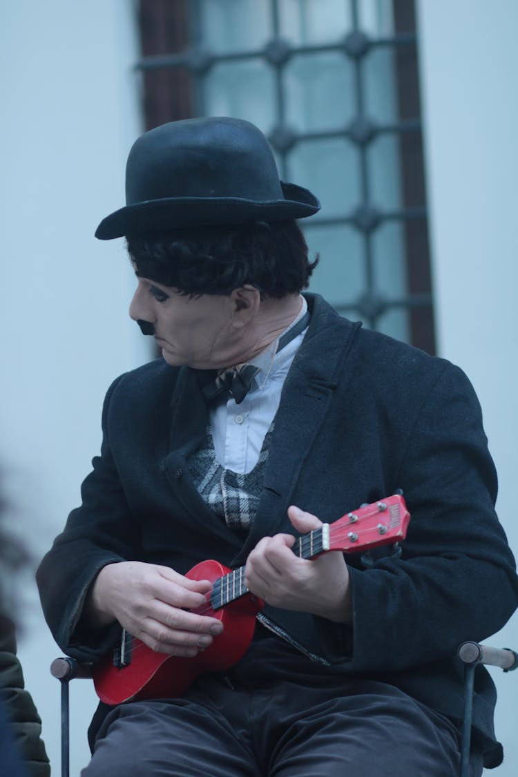 Man In Charlie Chaplin Costume