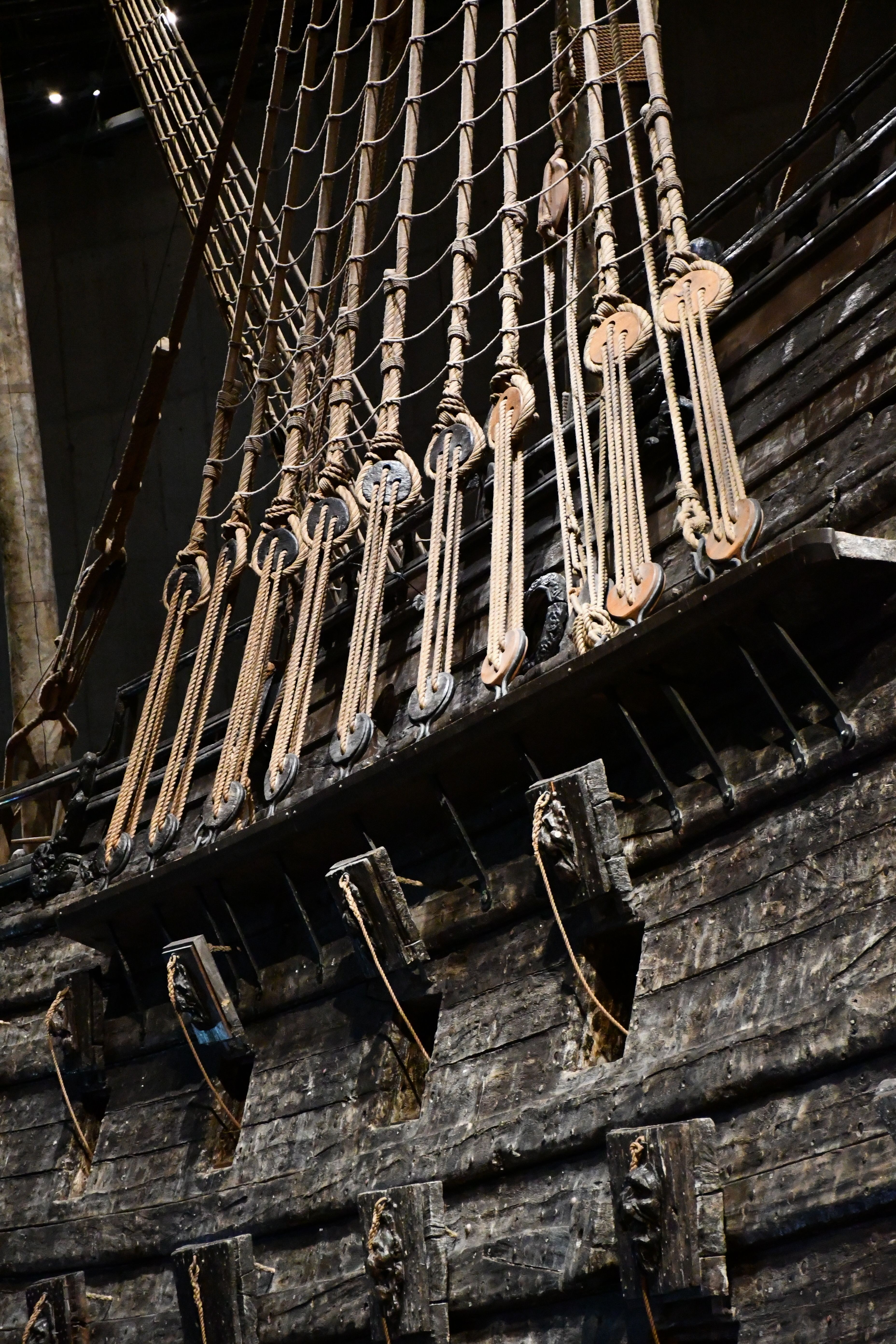 Ropes on Vintage, Wooden Vessel · Free Stock Photo