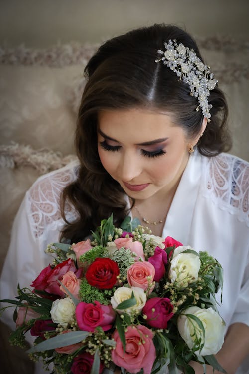 Free stock photo of beautiful flower, bride, outdoor wedding