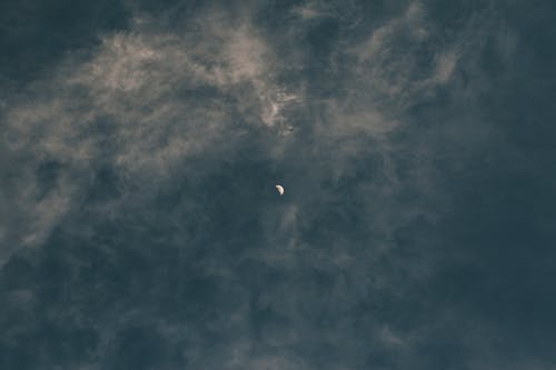Crescent Moon among Clouds