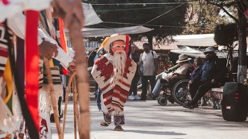 Performer in Costume and Mask