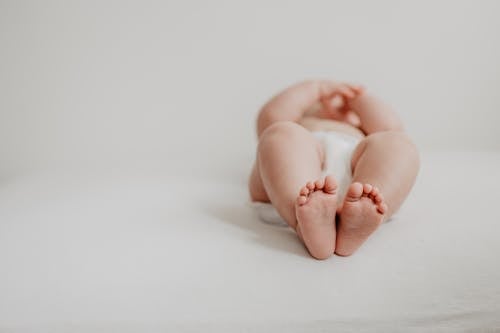 Free Baby in White Background Stock Photo