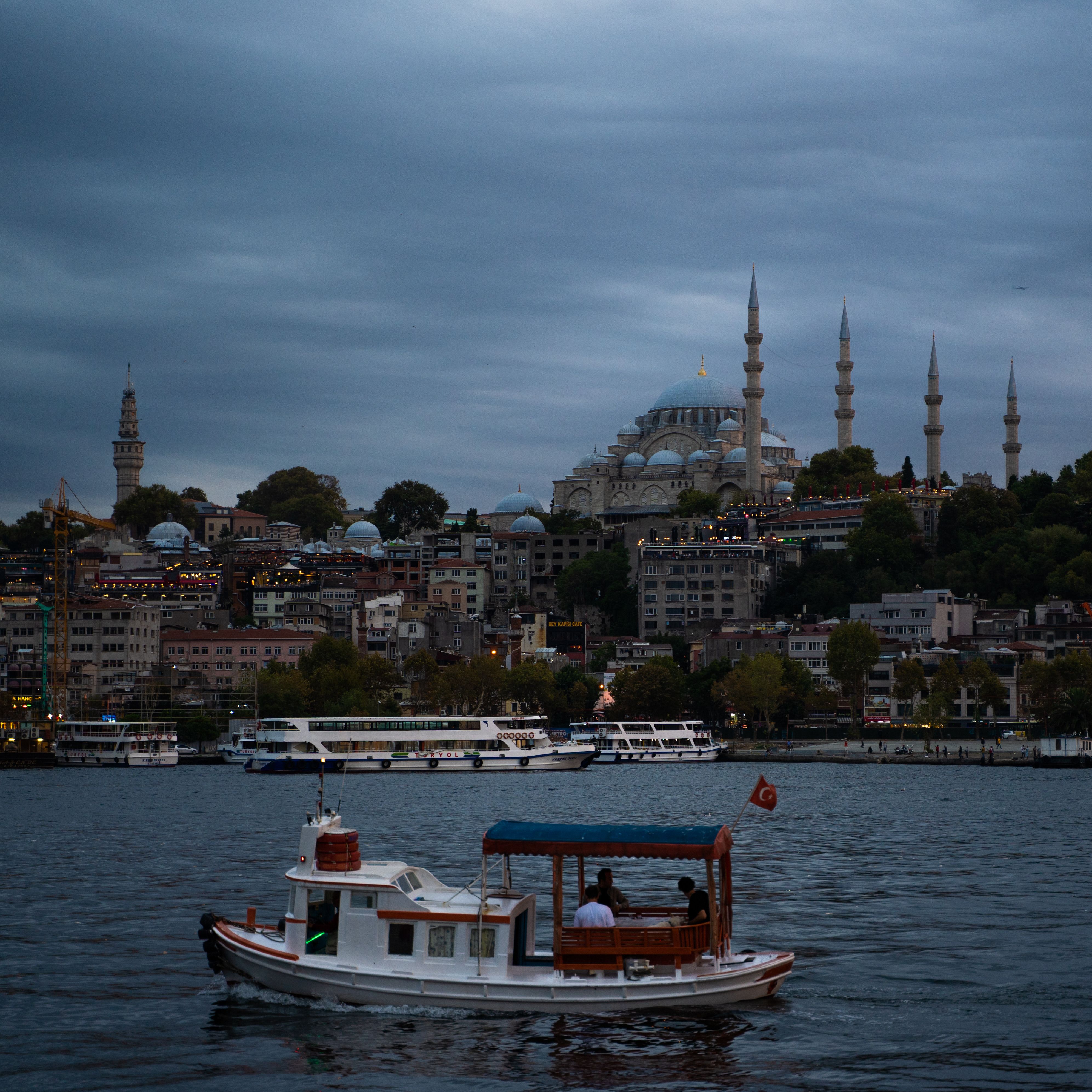 Motorboat on Sea Coast in Istanbul · Free Stock Photo