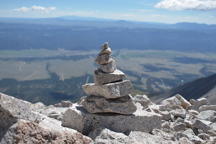 Close Up Of Stacked Rocks