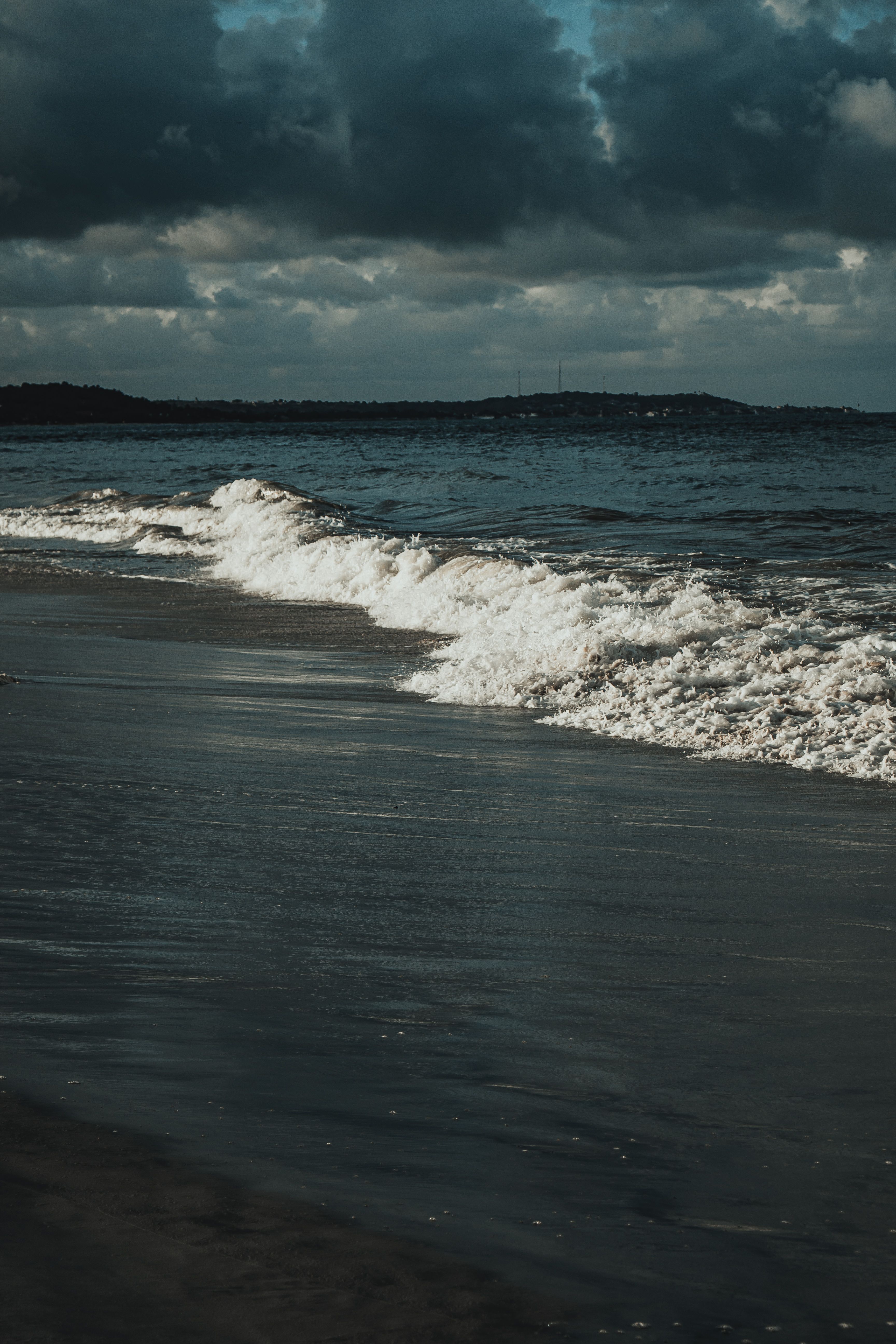 Rain Clouds over Sea Shore · Free Stock Photo