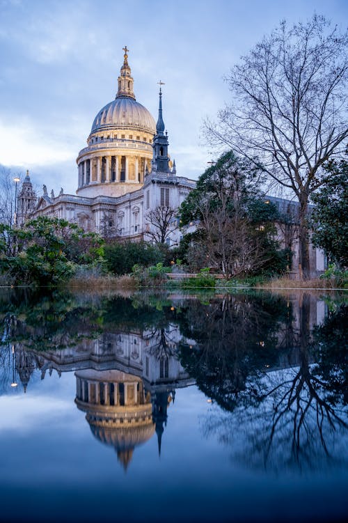 St Pauls Cathedral Reflecting in Water