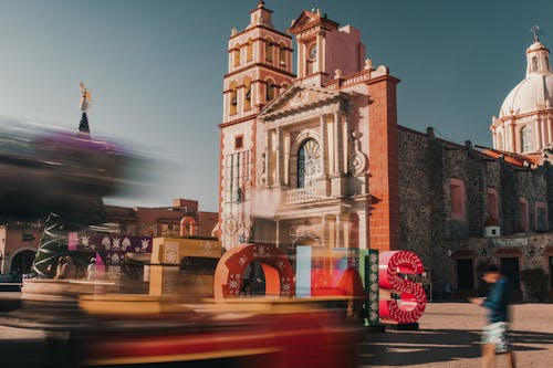 A Church by the Square in Mexico