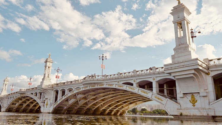 Bridge Over Xier River In Dali City, Yunnan, China 