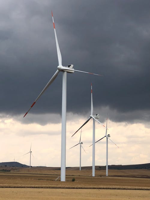 A Wind Turbine in a Field