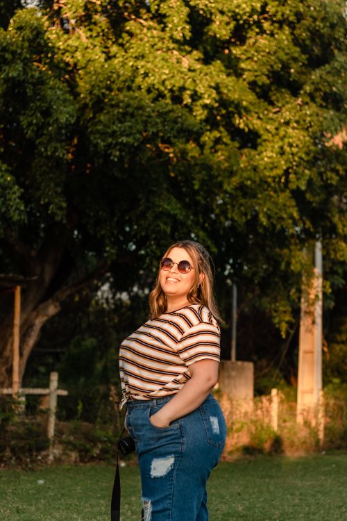 Portrait of a Woman with her Hands in Pockets · Free Stock Photo