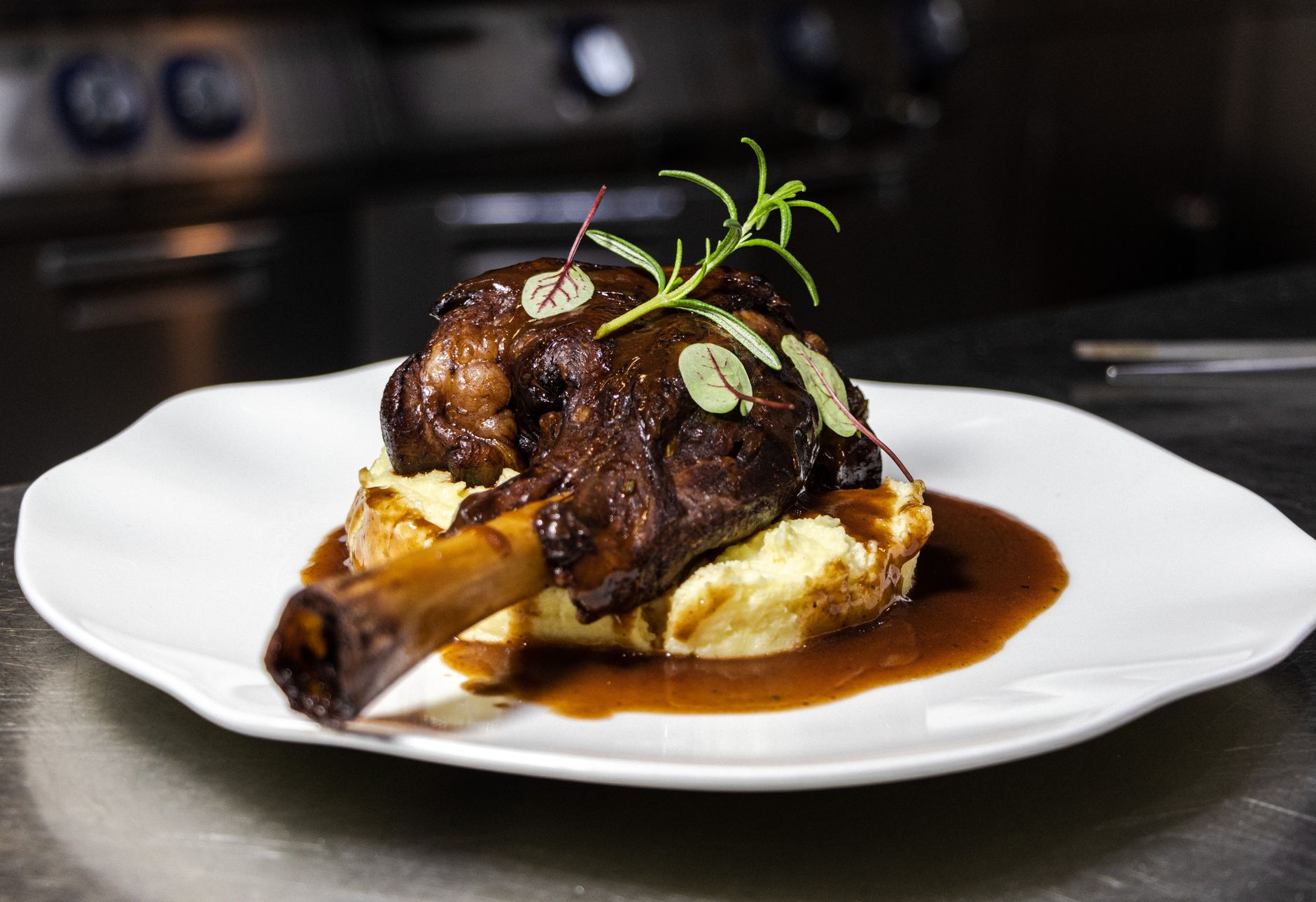 Gourmet rabbit dish