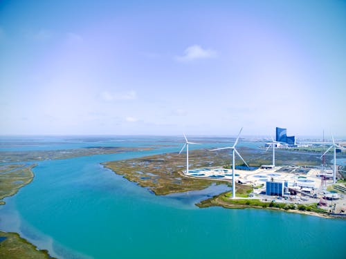 Aerial View of the Jersey-Atlantic Wind Farm