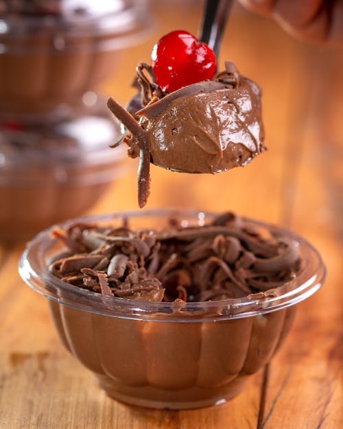 Chocolate Mousse with Cherry