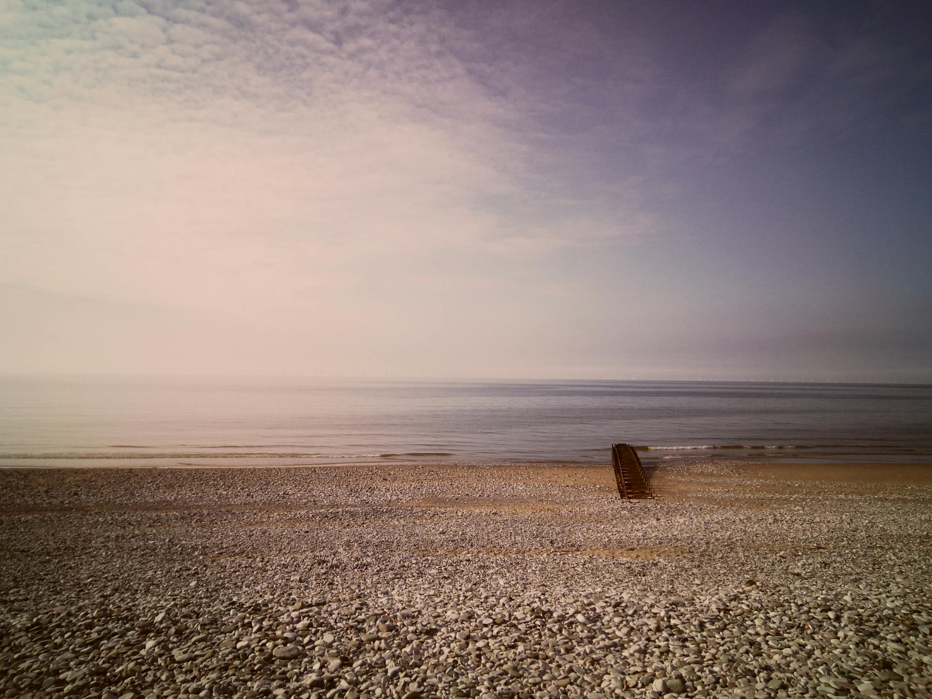 A Rocky Beach and Calm Sea