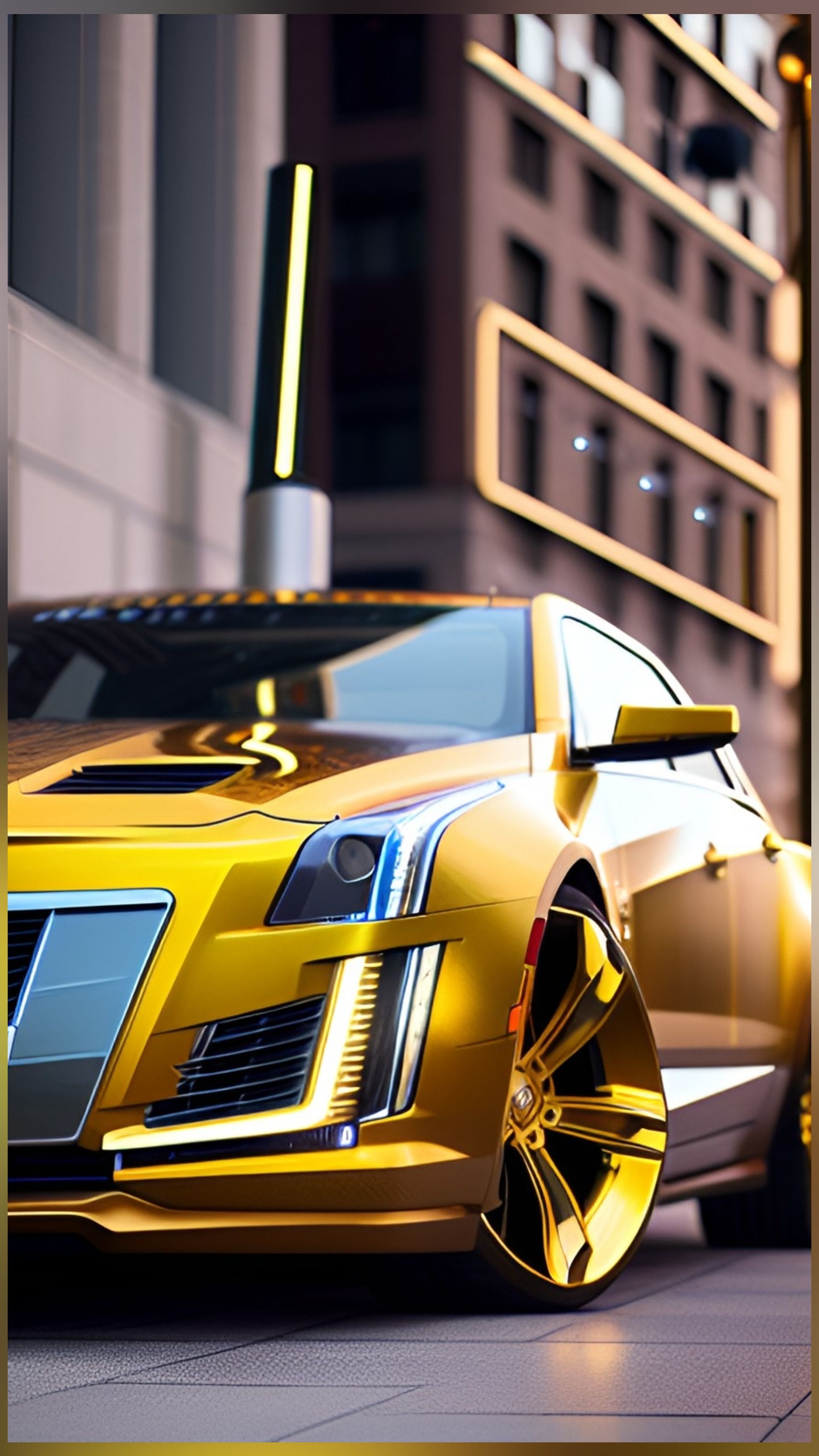 Digital ArtworK Collection "Golden Cadillac" 5 Photos & Videos ...