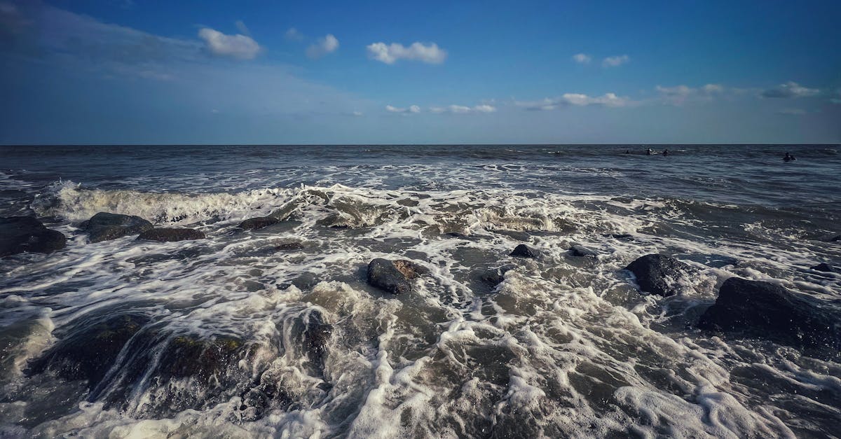 Ocean Bubbles on Rocks · Free Stock Photo