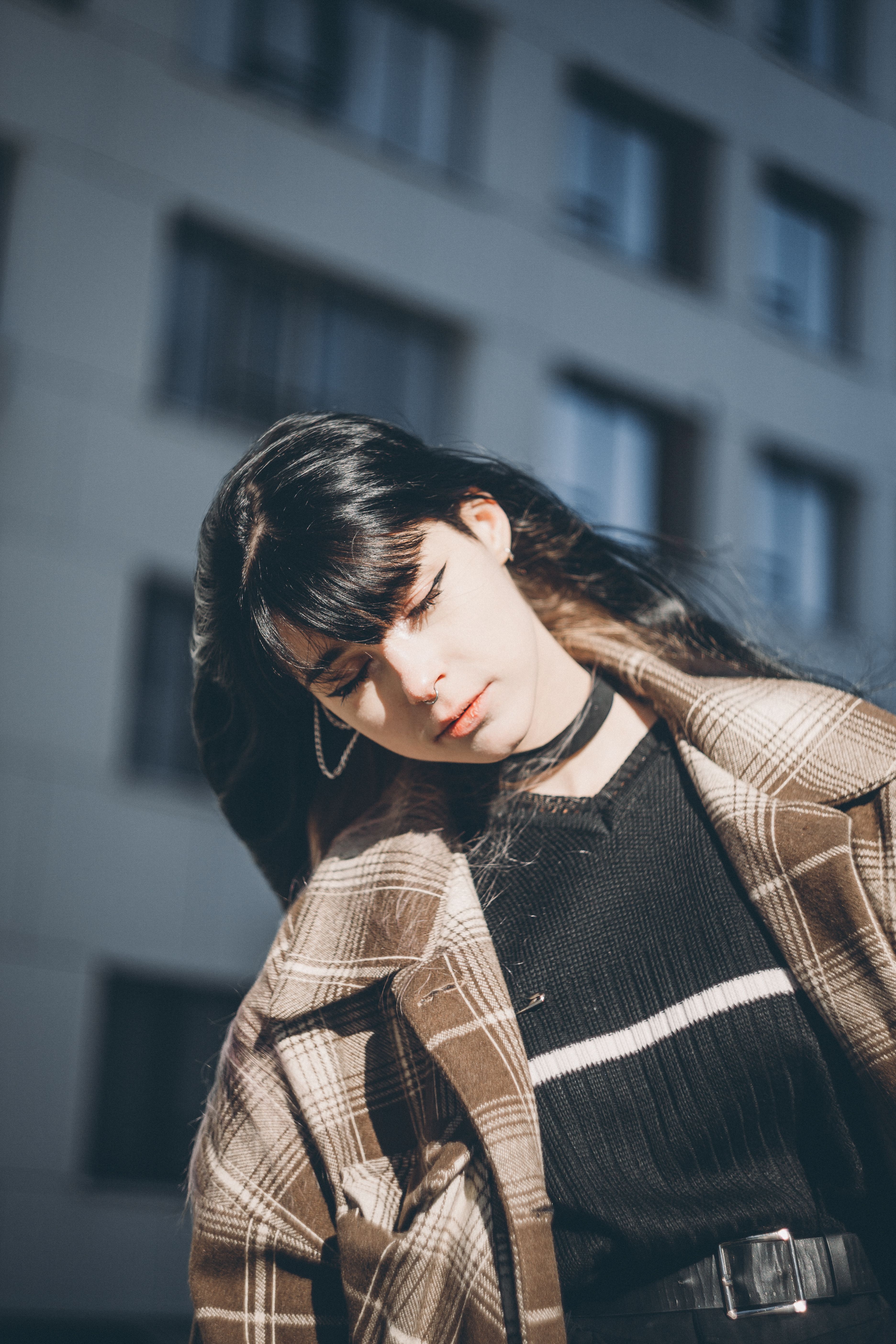 A Portrait of a Young Woman on the Street · Free Stock Photo