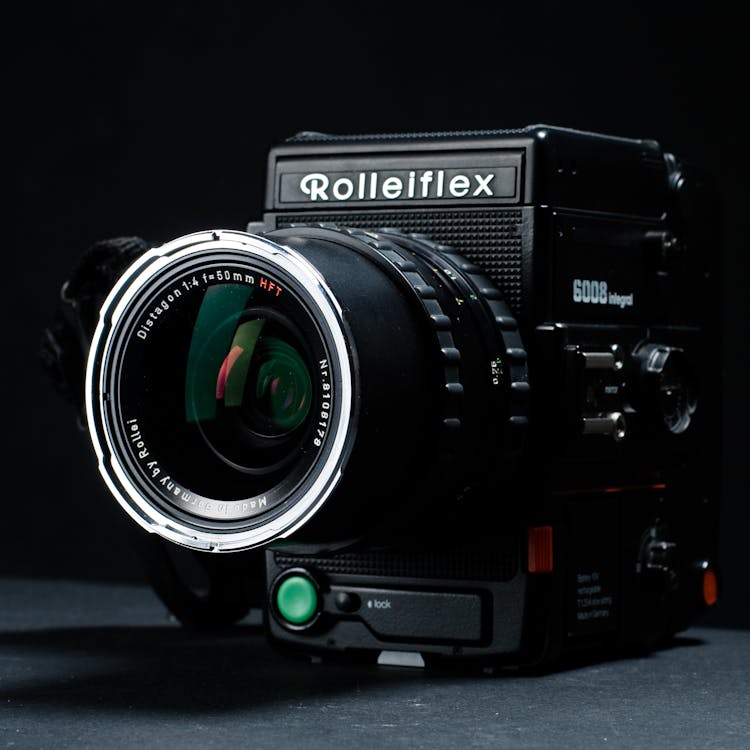 免費 黑色rolleiflex 6008相機 圖庫相片