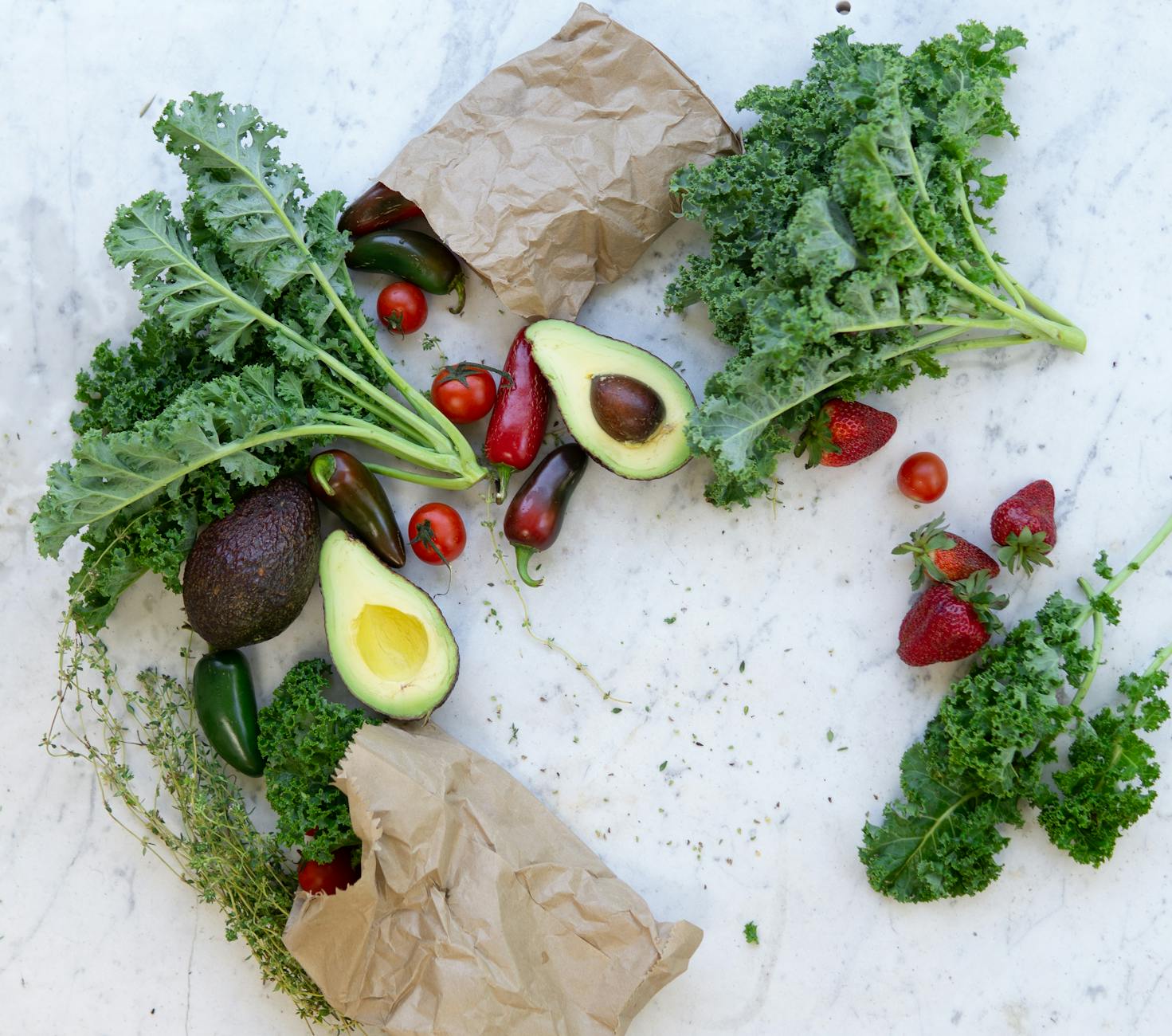 Flat-lay Photo of Fruits and Vegetables