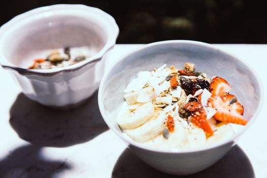 Strawberry Banana Lite Nonfat Yogurt