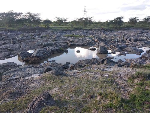 Free Seasonal RIver in Kitengela Stock Photo