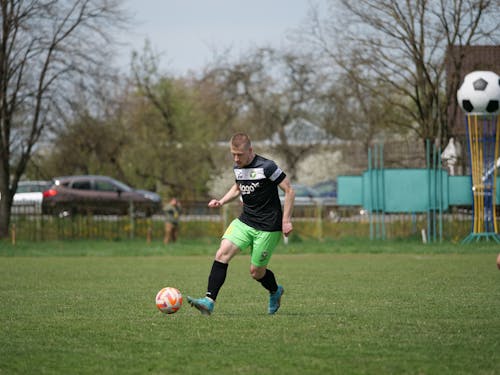 Sportsman Playing Soccer 