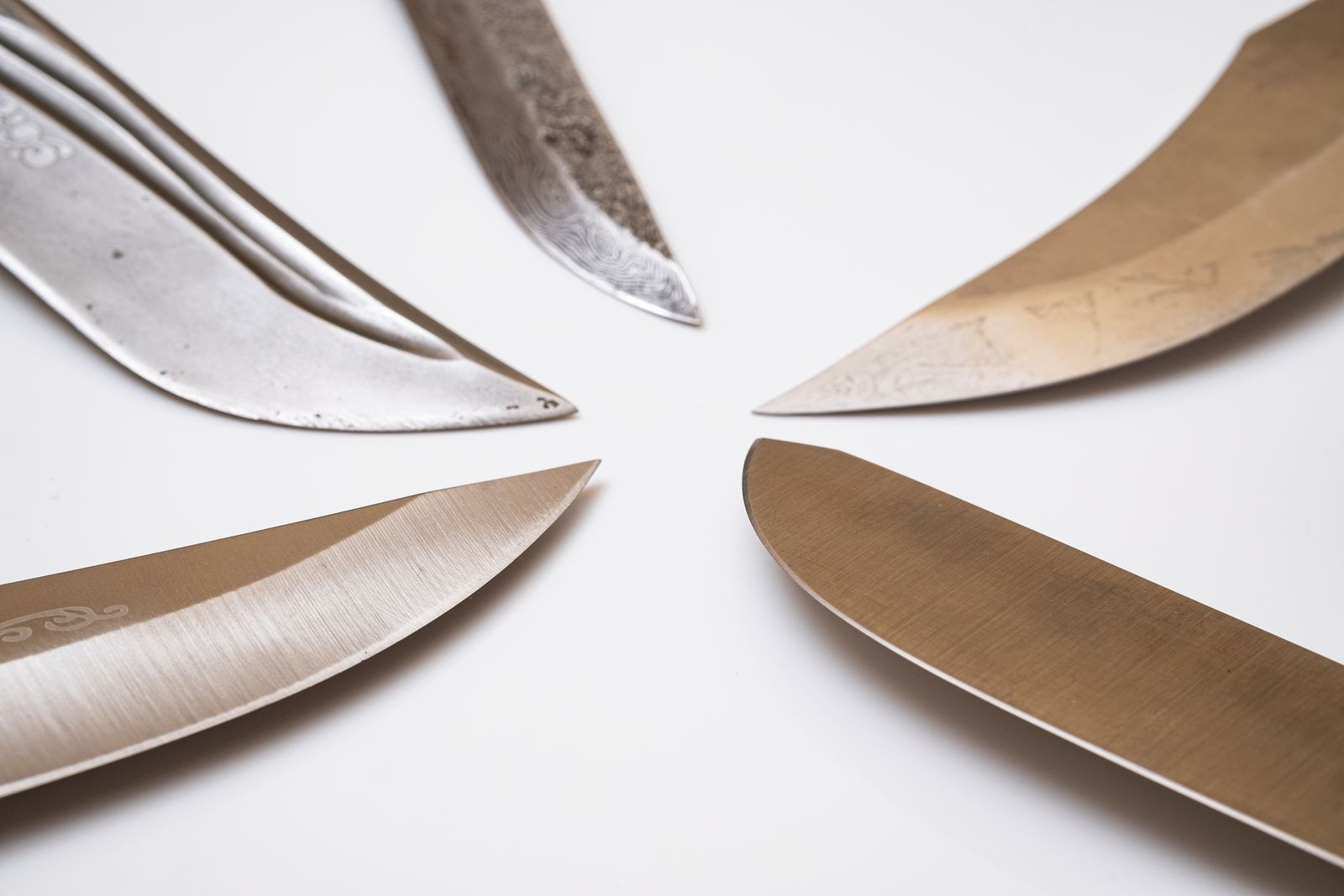 Honing the edge on a whetstone