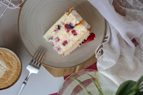 Close up of Cake on Plate