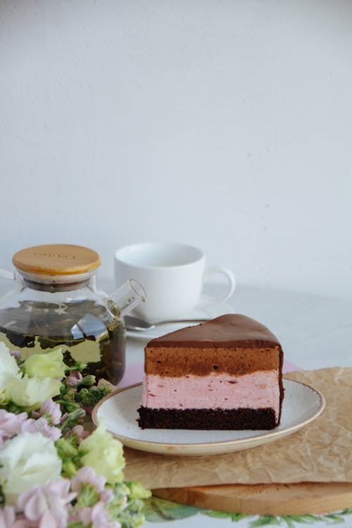 Chocolate Cake on Plate