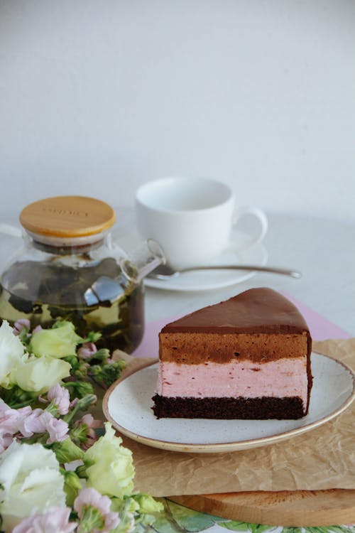 A Homemade Cake and Coffee on a Table